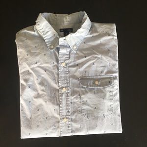 Gap Men’s button down shirt with anchor pa…
